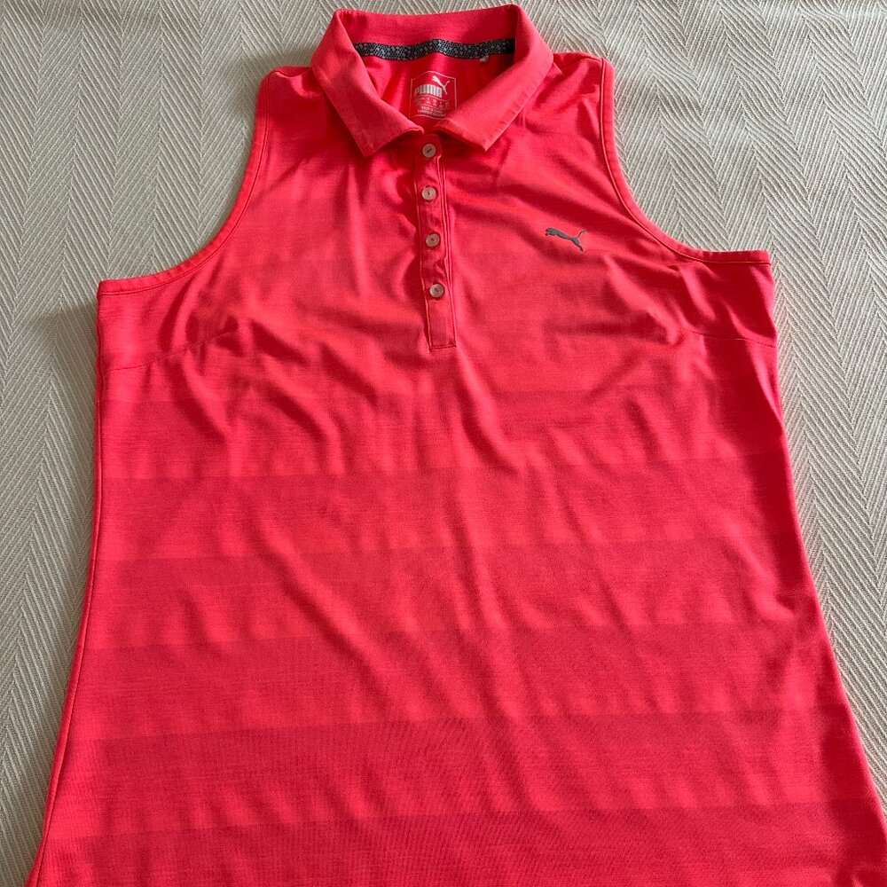 Puma Razor Back Women's Golf Shirt - Women's Large - Pink